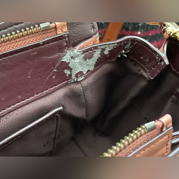 COACH Dusty Rose Glovetanned Leather Swagger 27 Bag & Wallet Set - Picture 6 of 16